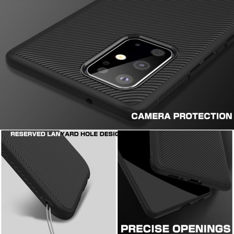 Cover Samsung Galaxy S20 Plus / S20 Plus 5G Mørkeblå Lenuo Twill