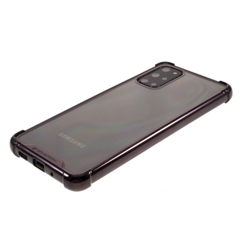 Cover Samsung Galaxy S20 Plus / S20 Plus 5G Sort Gennemsigtige Kanter Med Farvede Farvestoffer