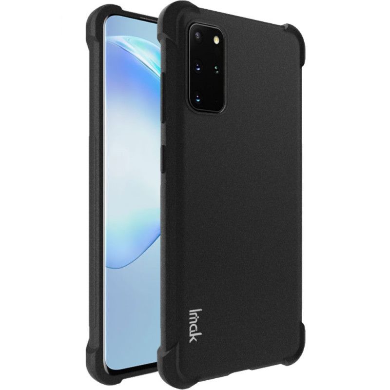 Cover Samsung Galaxy S20 Plus / S20 Plus 5G Sort Imak Silkeagtig Med Skærmfilm