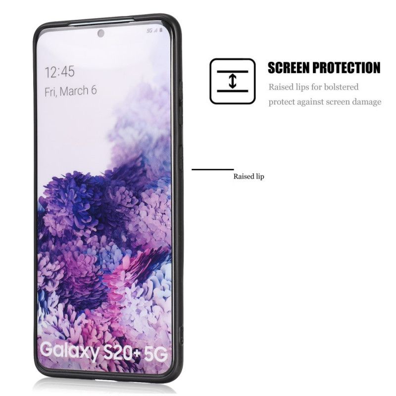 Cover Samsung Galaxy S20 Plus / S20 Plus 5G Sort Læderstil