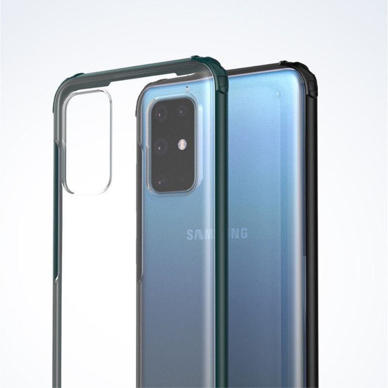 Cover Samsung Galaxy S20 Plus / S20 Plus 5G Sort Mobilcover Vævet Med Farvede Kanter