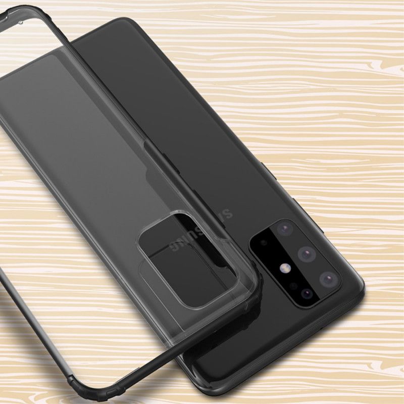 Cover Samsung Galaxy S20 Plus / S20 Plus 5G Sort Mobilcover Vævet Med Farvede Kanter