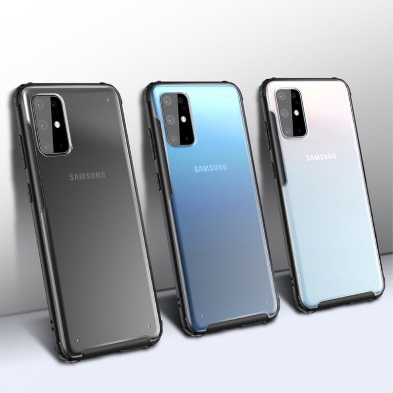 Cover Samsung Galaxy S20 Plus / S20 Plus 5G Sort Mobilcover Vævet Med Farvede Kanter