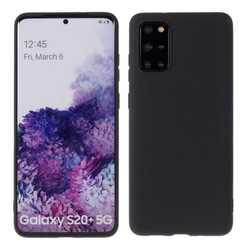 Cover Samsung Galaxy S20 Plus / S20 Plus 5G Sort Plysfornemmelse