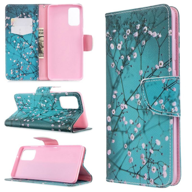 Flip Cover Læder for Samsung Galaxy S20 Plus / S20 Plus 5G Blomstrende Træ