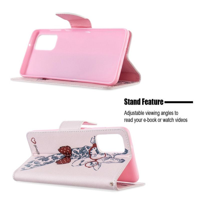 Flip Cover Læder for Samsung Galaxy S20 Plus / S20 Plus 5G Nørd Giraf