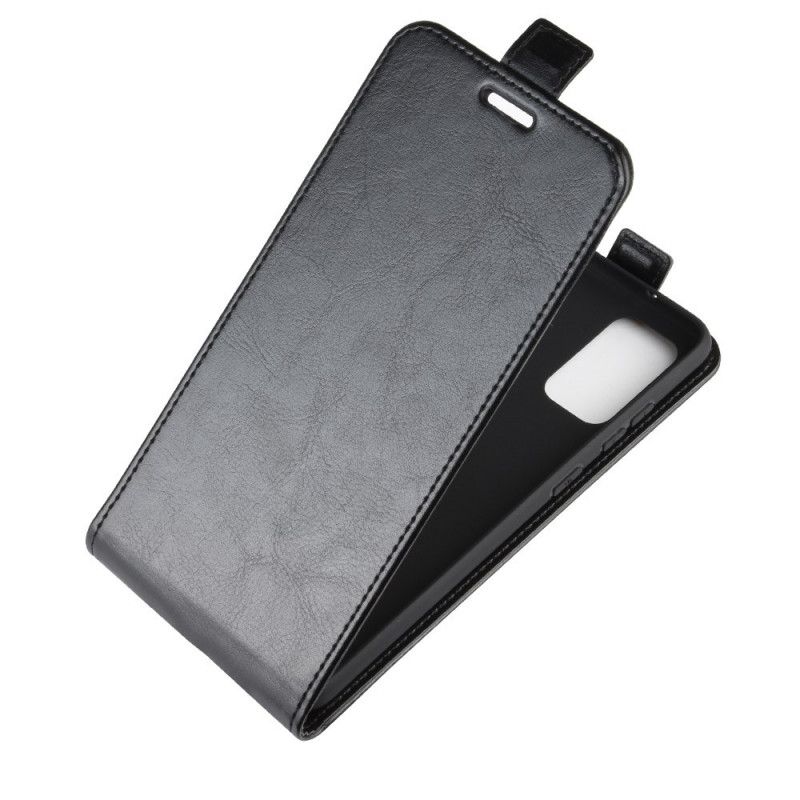 Flip Cover Læder for Samsung Galaxy S20 Plus / S20 Plus 5G Sort Foldning Af Lædereffekt