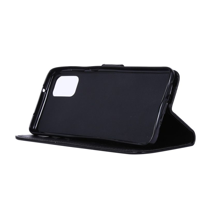 Flip Cover Læder for Samsung Galaxy S20 Plus / S20 Plus 5G Sort Fortryllede Sommerfugle