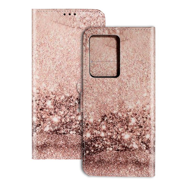 Flip Cover Læder Samsung Galaxy S20 Plus / S20 Plus 5G Designer Pailletter