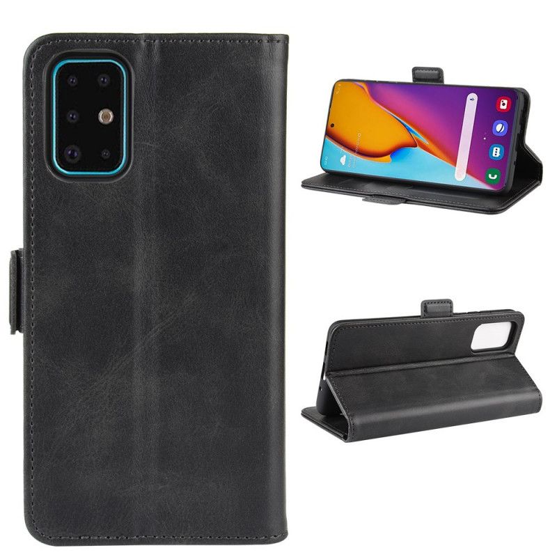 Flip Cover Læder Samsung Galaxy S20 Plus / S20 Plus 5G Sort Plus Dobbelt Flap Original