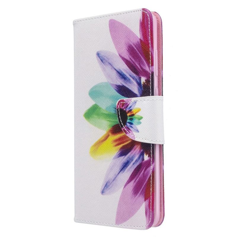 Flip Cover Samsung Galaxy S20 Plus / S20 Plus 5G Akvarelblomst