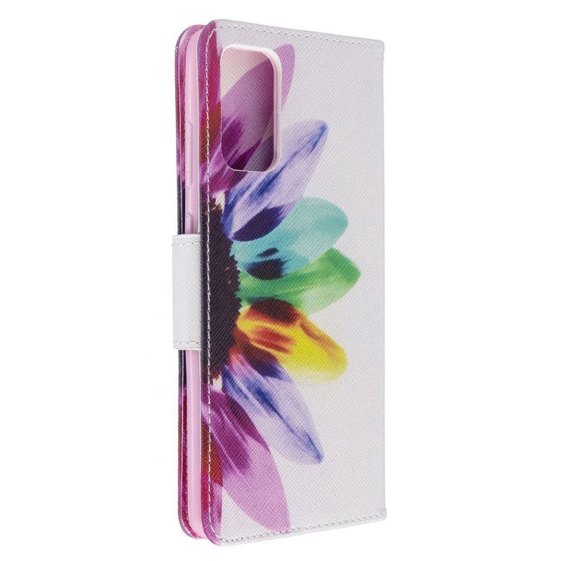 Flip Cover Samsung Galaxy S20 Plus / S20 Plus 5G Akvarelblomst