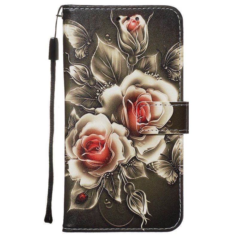 Flip Cover Samsung Galaxy S20 Plus / S20 Plus 5G Gyldne Roser