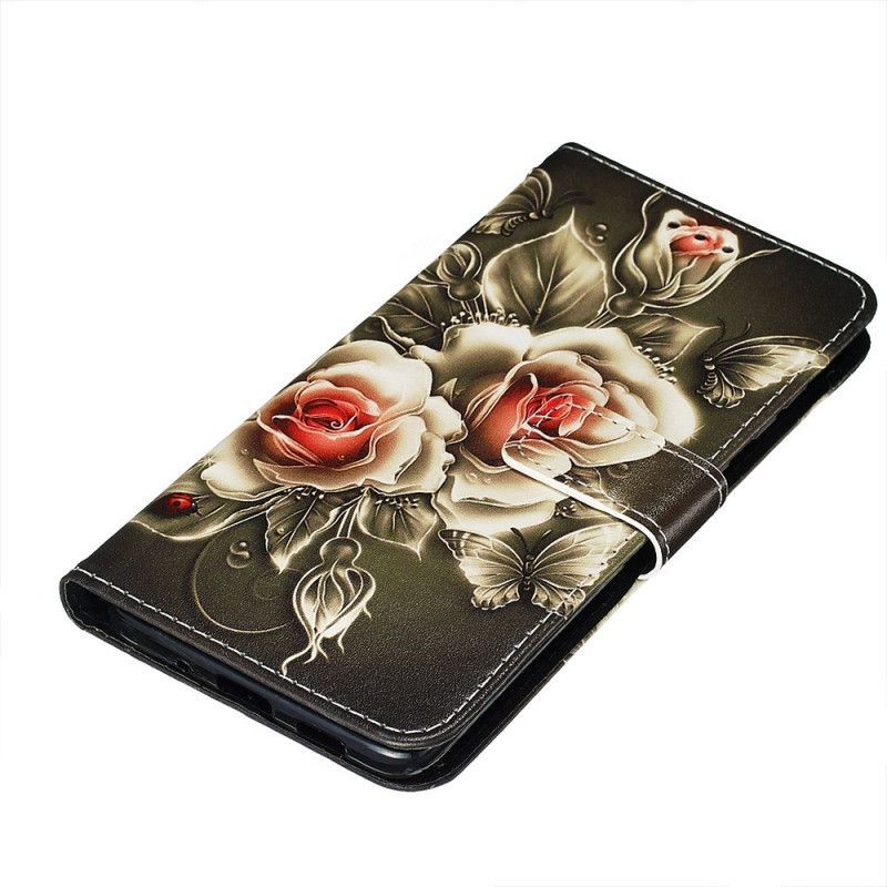 Flip Cover Samsung Galaxy S20 Plus / S20 Plus 5G Gyldne Roser