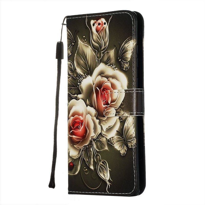 Flip Cover Samsung Galaxy S20 Plus / S20 Plus 5G Gyldne Roser