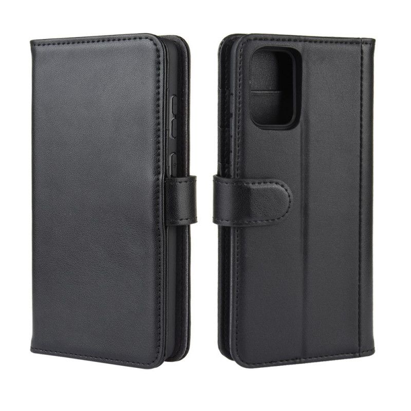 Flip Cover Samsung Galaxy S20 Plus / S20 Plus 5G Sort Delt Læder