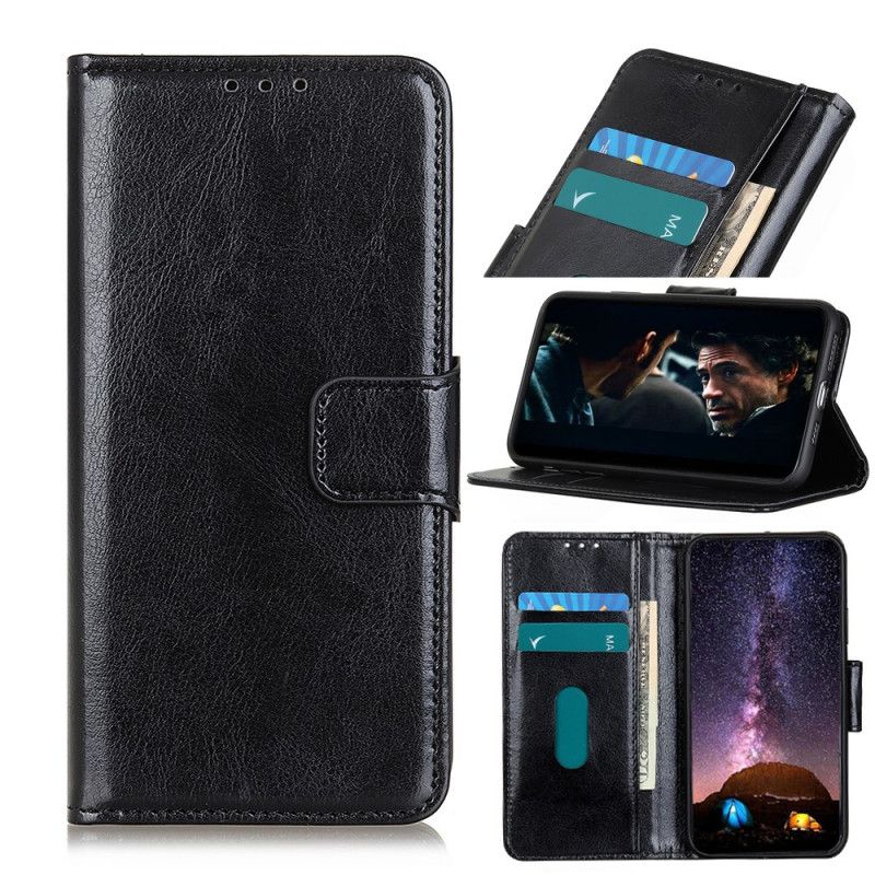 Flip Cover Samsung Galaxy S20 Plus / S20 Plus 5G Sort Traditionel Læderstil