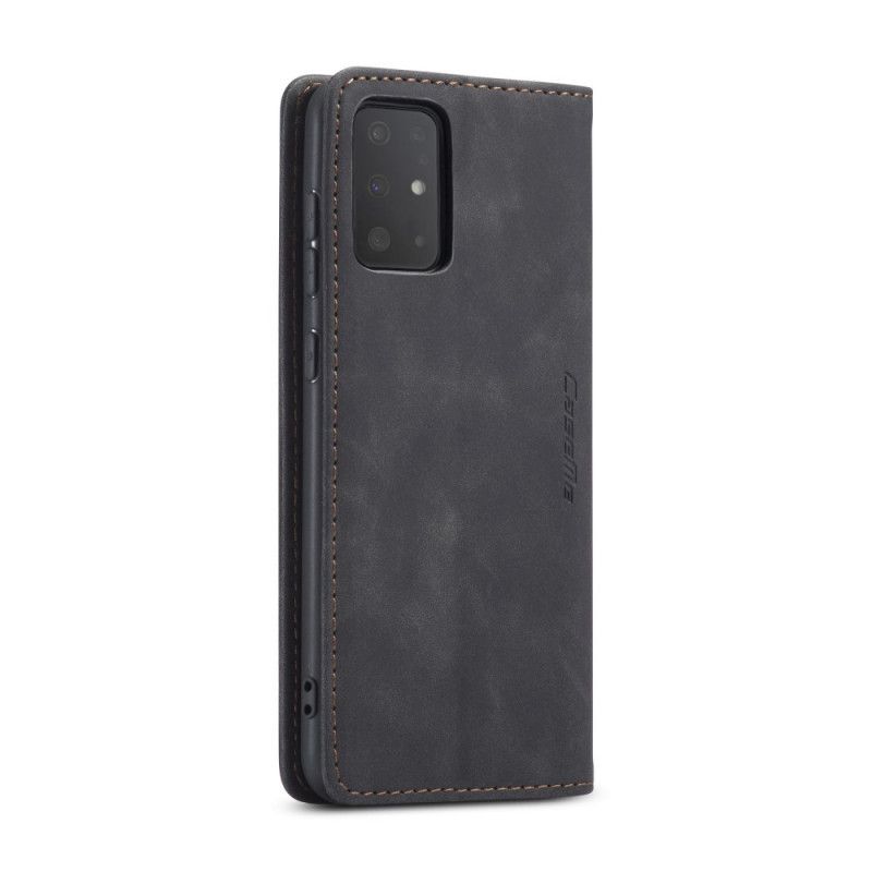 Læder Cover Samsung Galaxy S20 Plus / S20 Plus 5G Sort Etui I Imiteret Læder