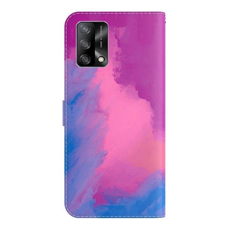 Flip Cover Oppo A74 4g Akvarel