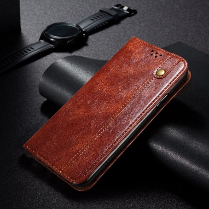 Flip Cover Oppo A74 4g Vokset Kunstlæder