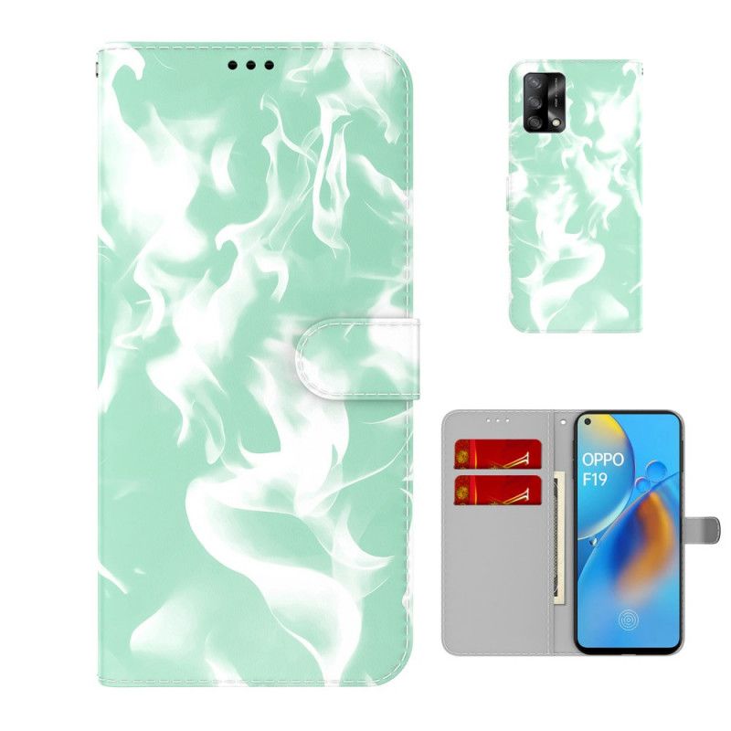 Læder Cover Oppo A74 4g Abstrakt Mønster