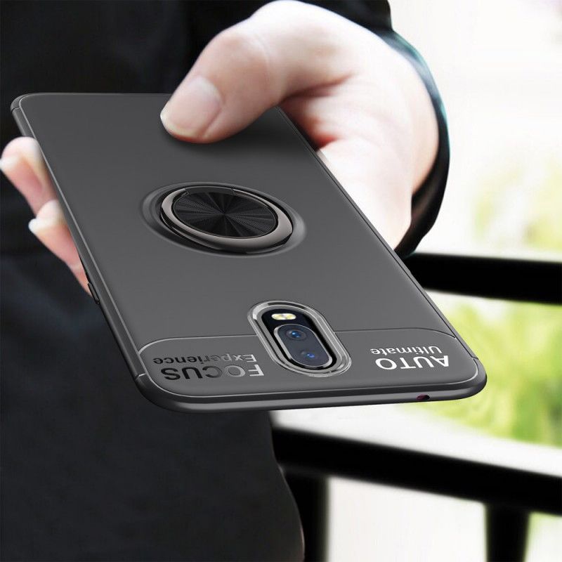 Cover for OnePlus 6T Sort Roterende Ring