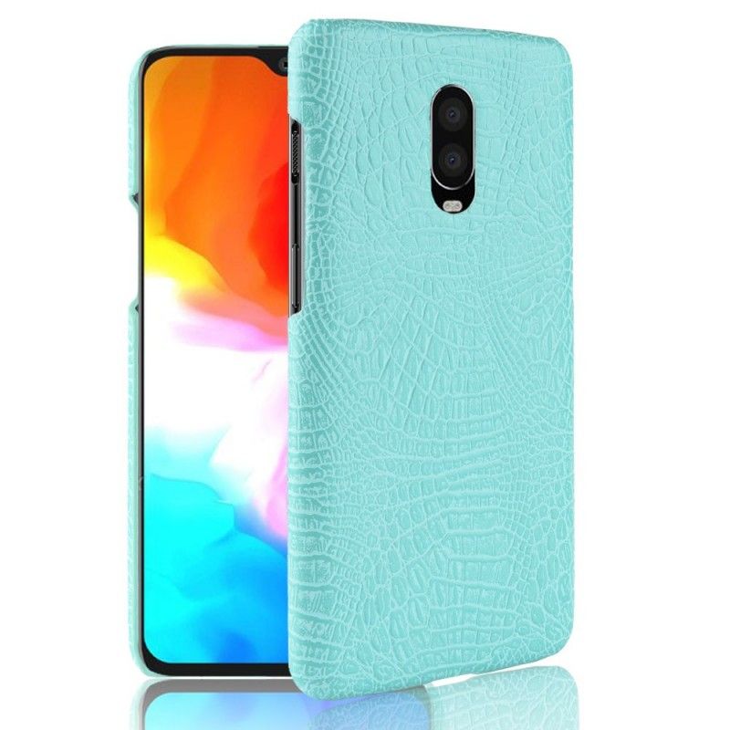 Cover OnePlus 6T Sort Krokodillehudeffekt Original