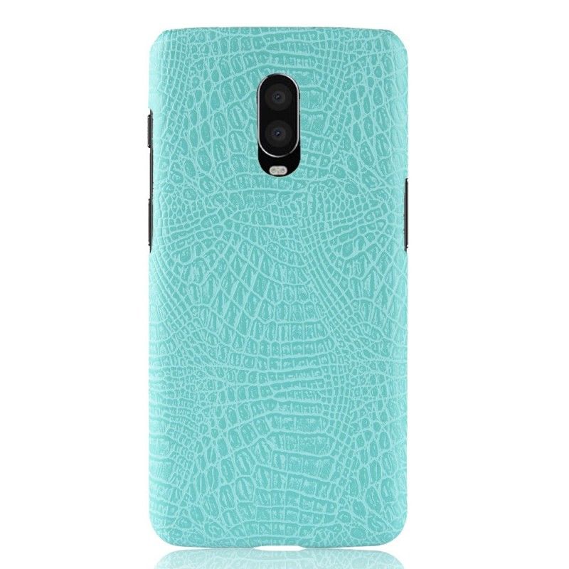 Cover OnePlus 6T Sort Krokodillehudeffekt Original