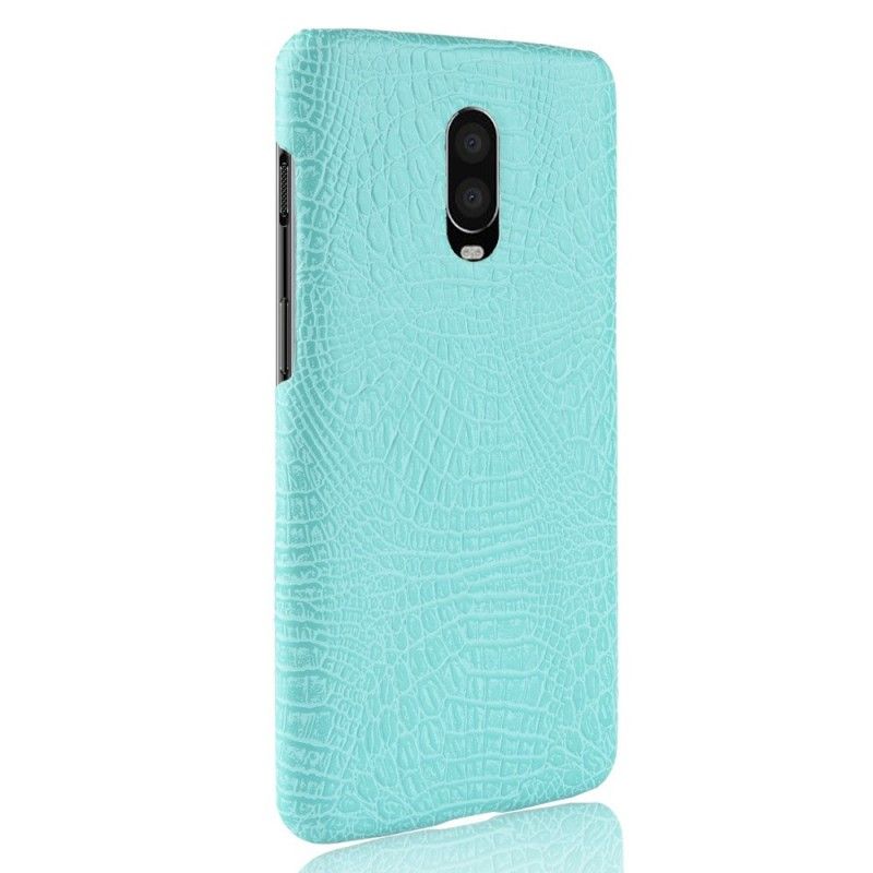 Cover OnePlus 6T Sort Krokodillehudeffekt Original