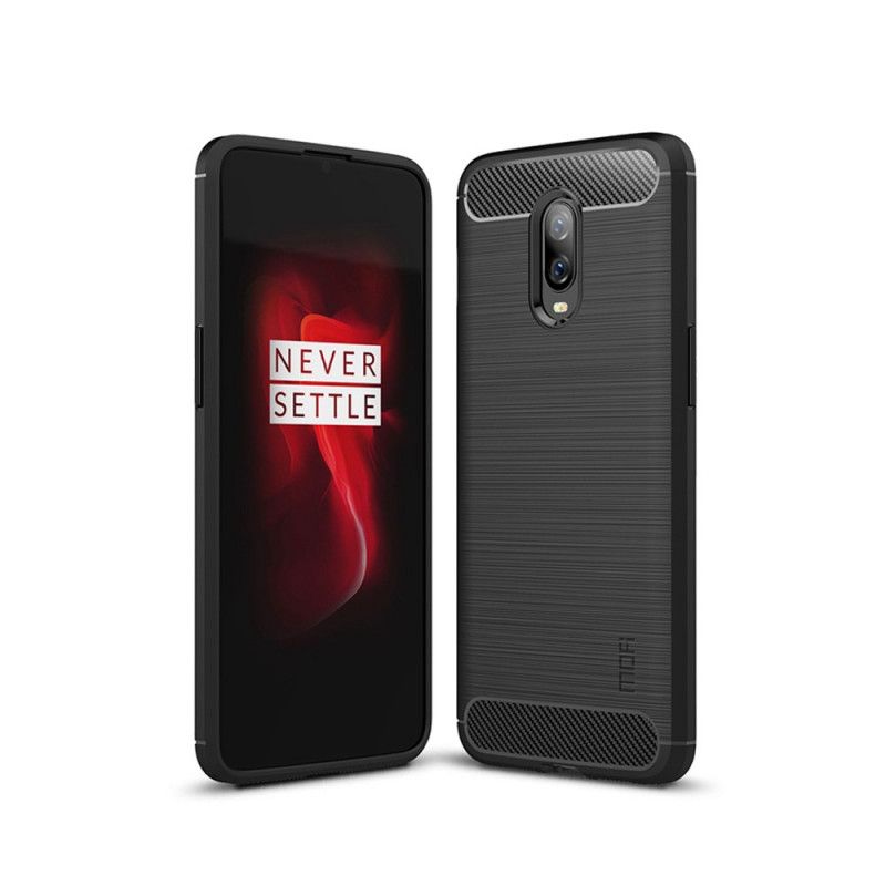 Cover OnePlus 6T Sort Mofi Børstet Kulfiber