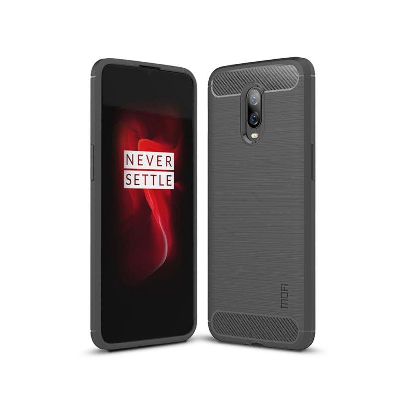 Cover OnePlus 6T Sort Mofi Børstet Kulfiber