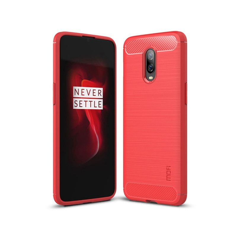 Cover OnePlus 6T Sort Mofi Børstet Kulfiber