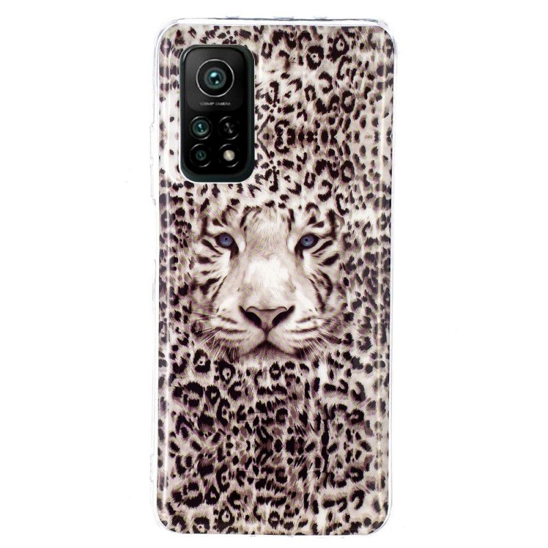 Cover for Xiaomi Mi 10T / 10T Pro Fluorescerende Leopard