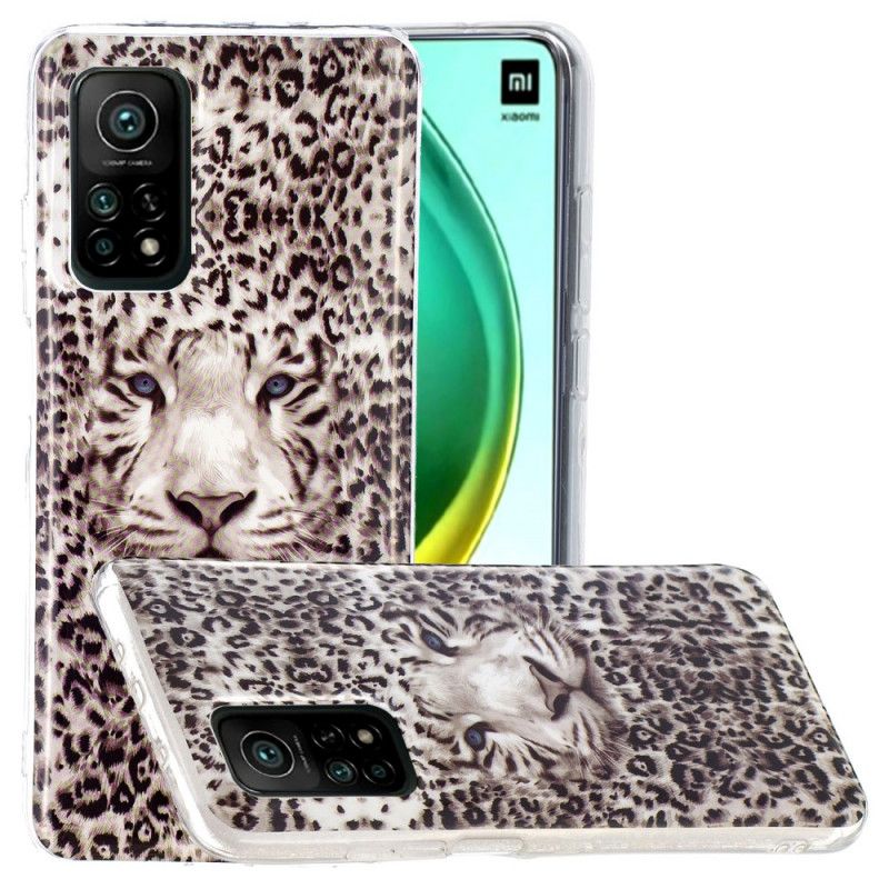 Cover for Xiaomi Mi 10T / 10T Pro Fluorescerende Leopard