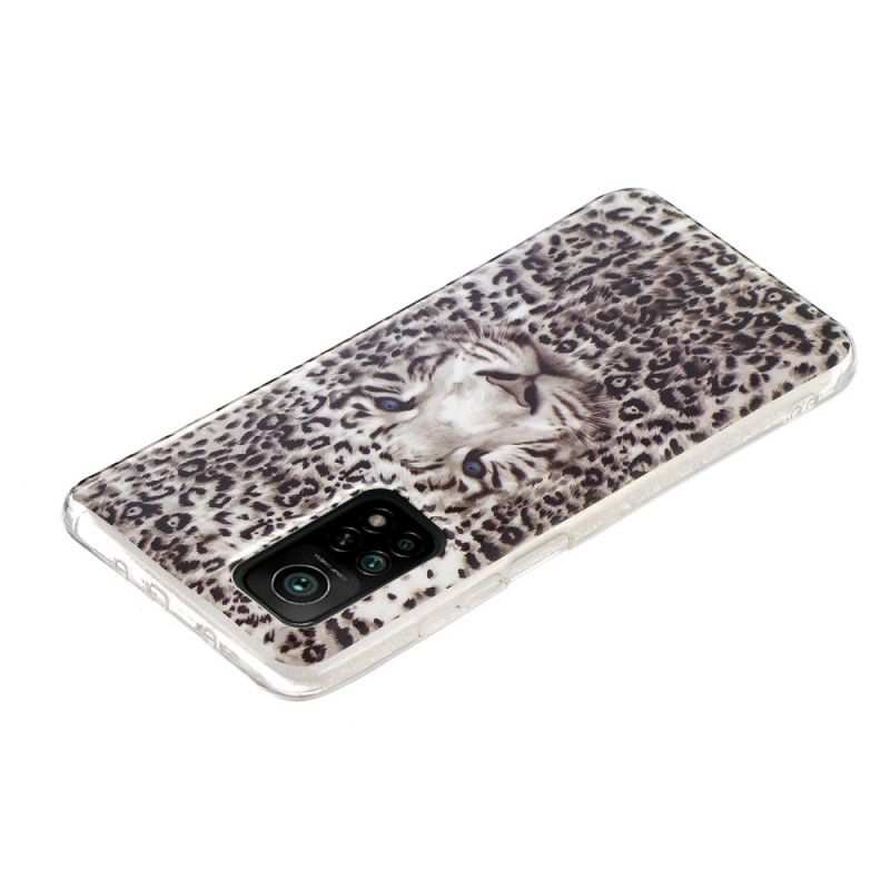 Cover for Xiaomi Mi 10T / 10T Pro Fluorescerende Leopard