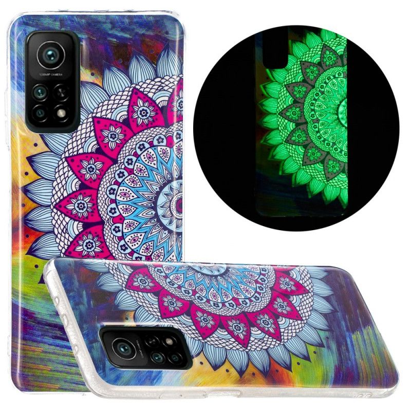 Cover Xiaomi Mi 10T / 10T Pro Fluorescerende Mandala