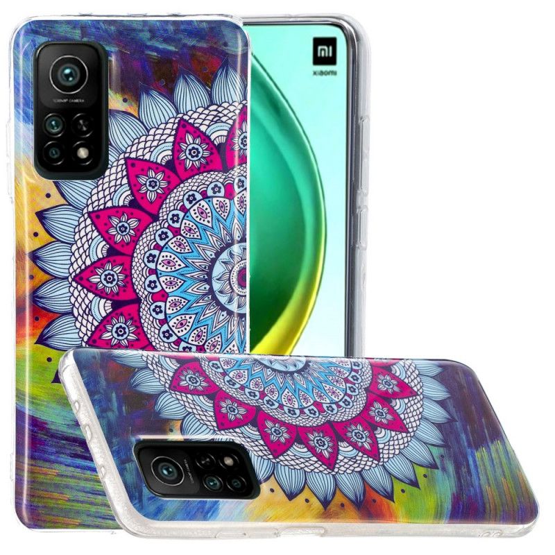 Cover Xiaomi Mi 10T / 10T Pro Fluorescerende Mandala