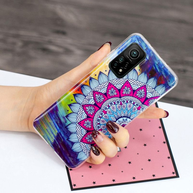 Cover Xiaomi Mi 10T / 10T Pro Fluorescerende Mandala