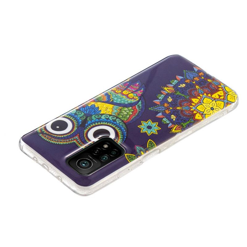 Cover Xiaomi Mi 10T / 10T Pro Fluorescerende Mandala Ugle