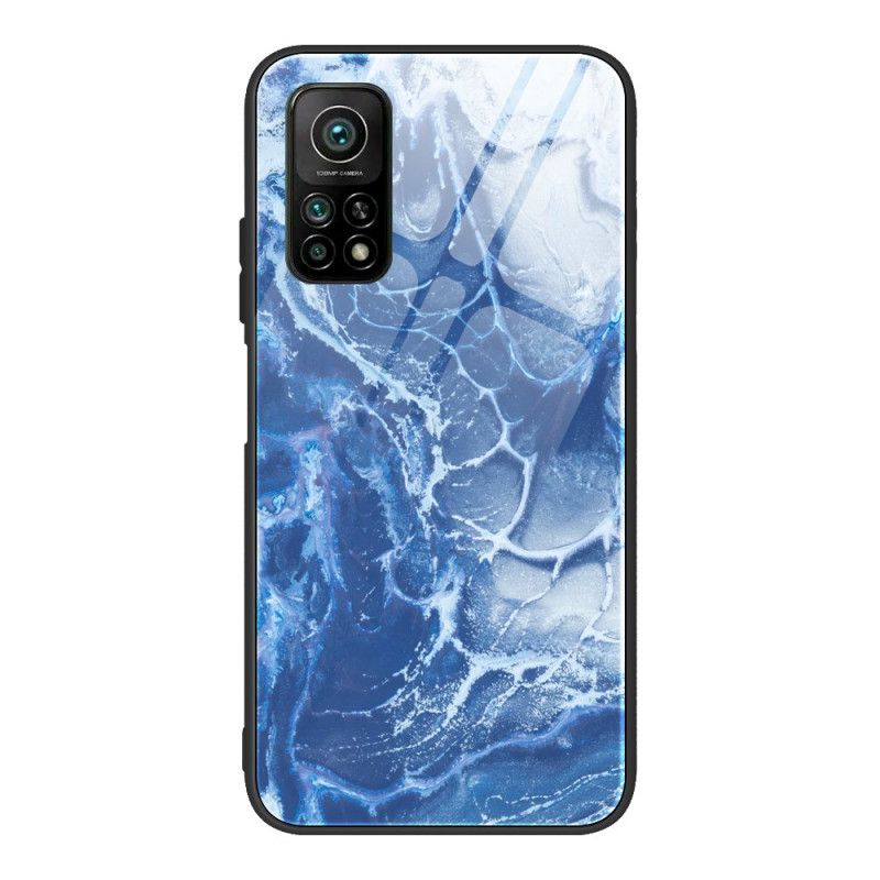 Cover Xiaomi Mi 10T / 10T Pro Lyserød Mobilcover Marmorfarver Hærdet Glas