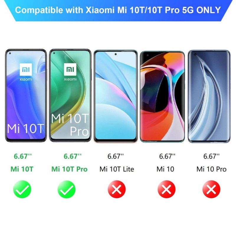 Cover Xiaomi Mi 10T / 10T Pro Mobilcover Gennemsigtig