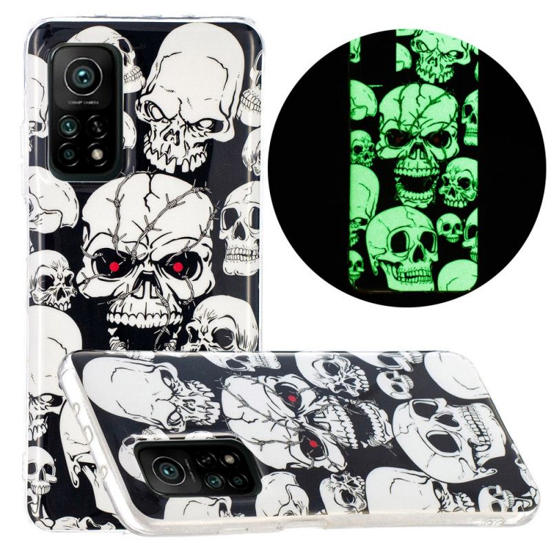 Cover Xiaomi Mi 10T / 10T Pro Opmærksomhed Fluorescerende Kranier Original