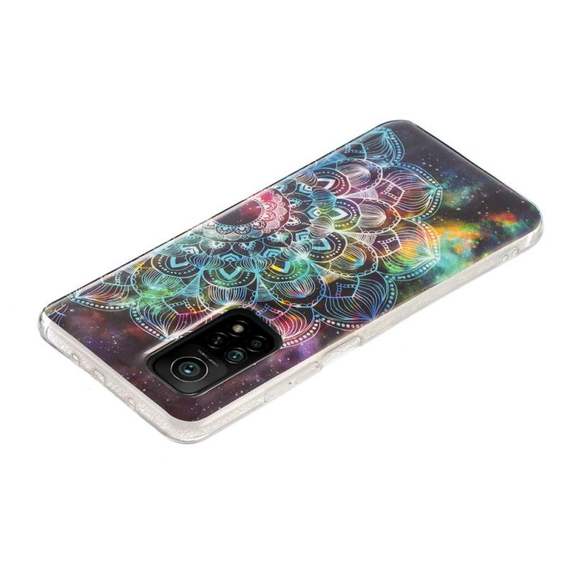 Cover Xiaomi Mi 10T / 10T Pro Sort Fluorescerende Blomsterserie