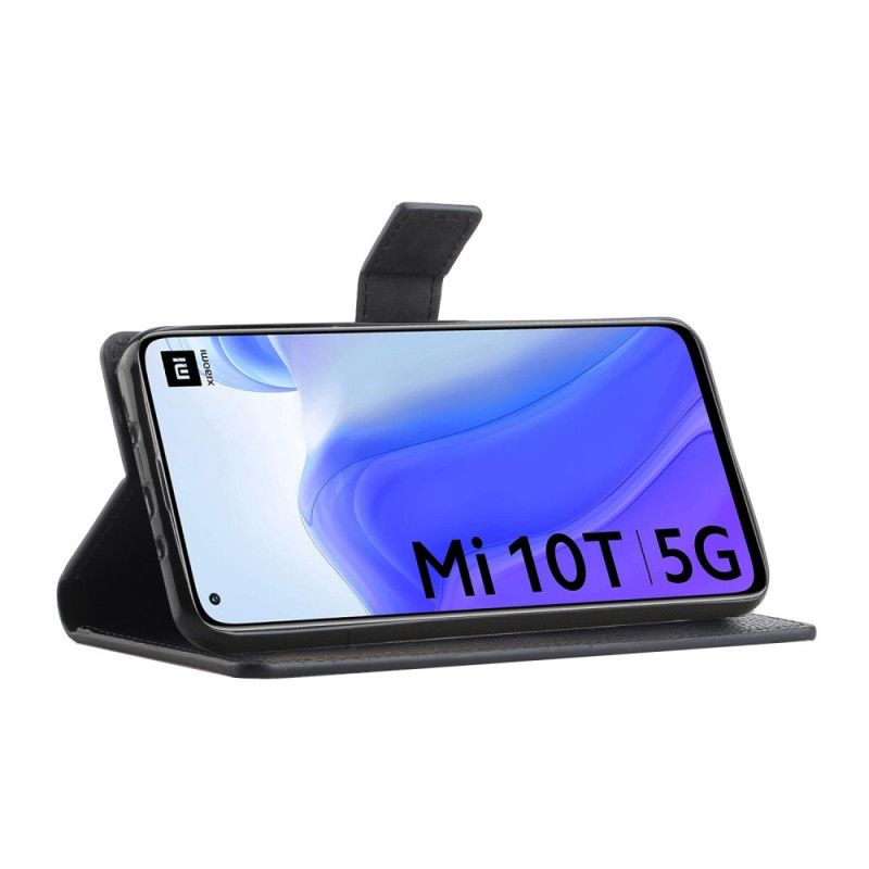 Flip Cover Læder for Xiaomi Mi 10T / 10T Pro Enkel Litchi