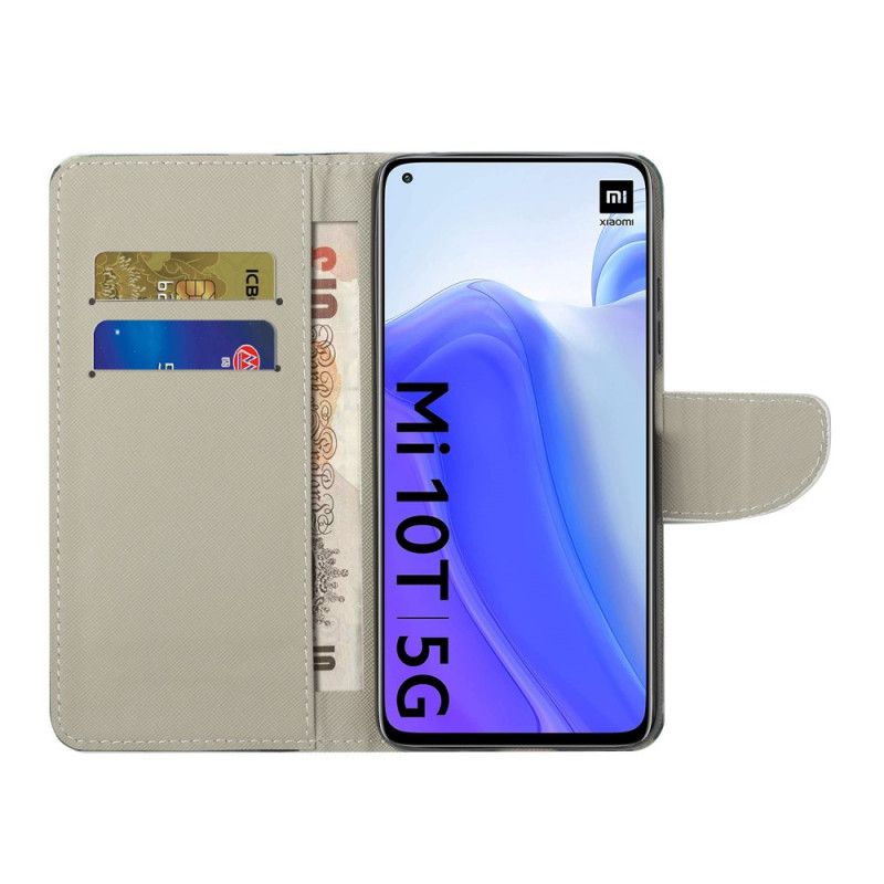 Flip Cover Læder for Xiaomi Mi 10T / 10T Pro Hold Roen Og Gnisten