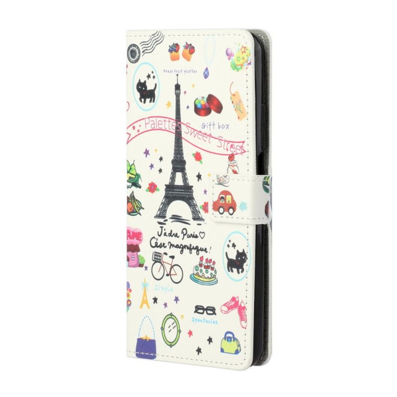 Flip Cover Læder for Xiaomi Mi 10T / 10T Pro Jeg Elsker Paris