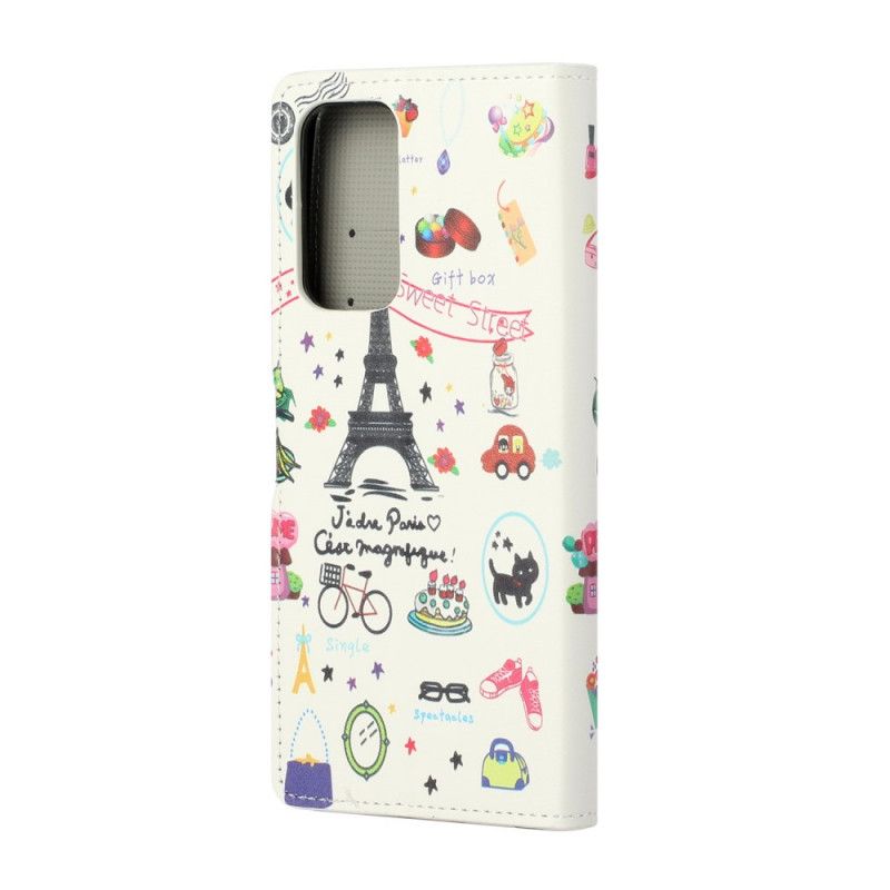 Flip Cover Læder for Xiaomi Mi 10T / 10T Pro Jeg Elsker Paris