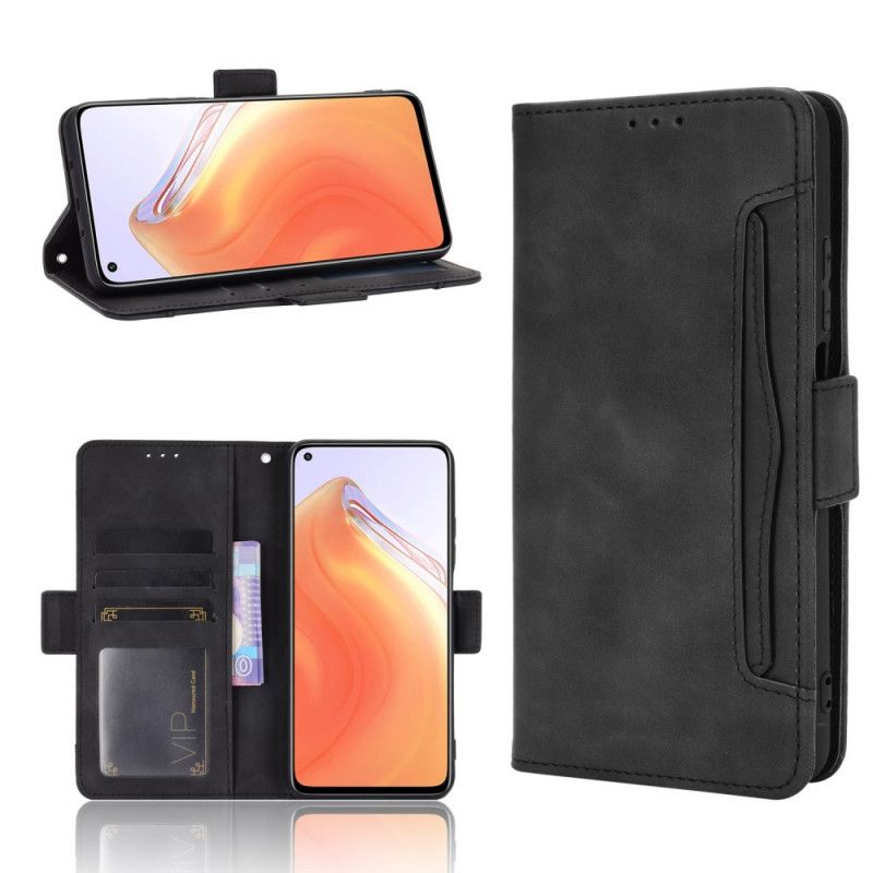 Flip Cover Læder for Xiaomi Mi 10T / 10T Pro Sort Førsteklasses Multikort