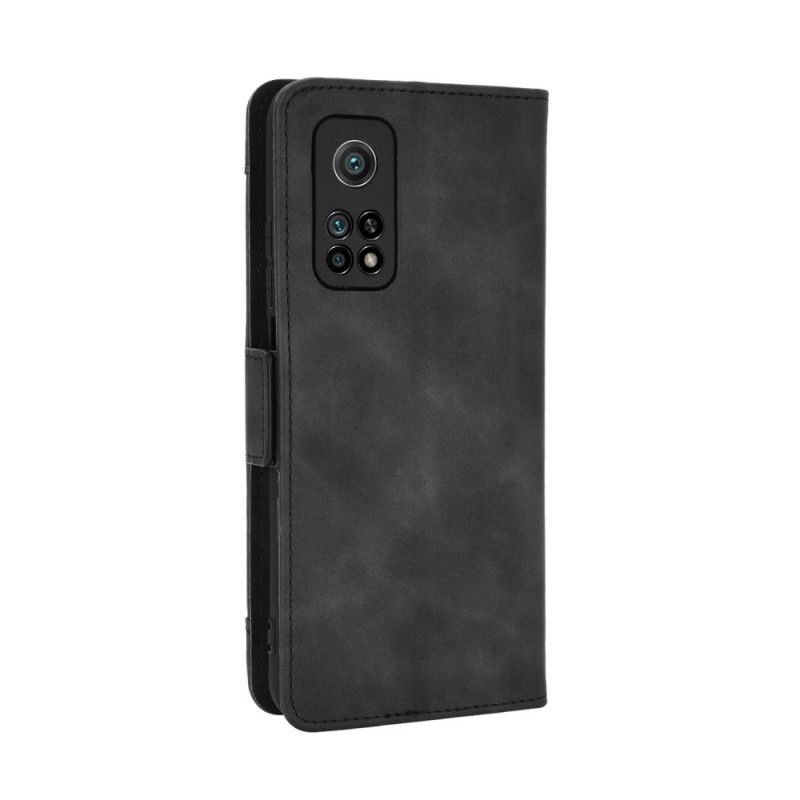 Flip Cover Læder for Xiaomi Mi 10T / 10T Pro Sort Førsteklasses Multikort