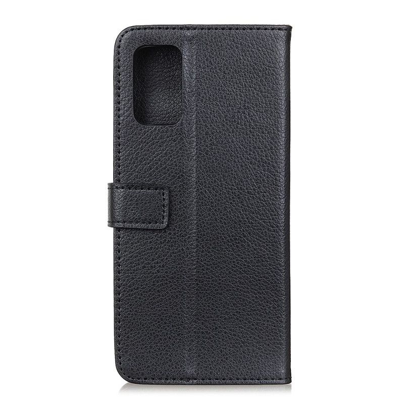 Flip Cover Læder for Xiaomi Mi 10T / 10T Pro Sort Tekstureret Litchi